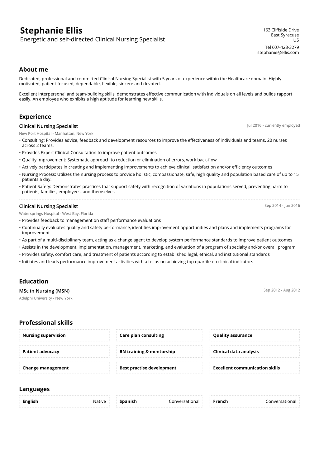 Basic Resume Template